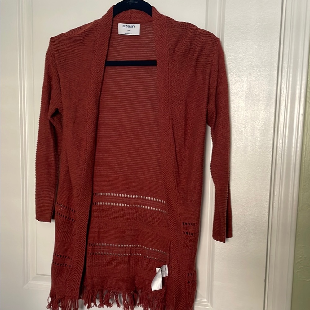 Old Navy Reddish Brown Cardigan Sweater